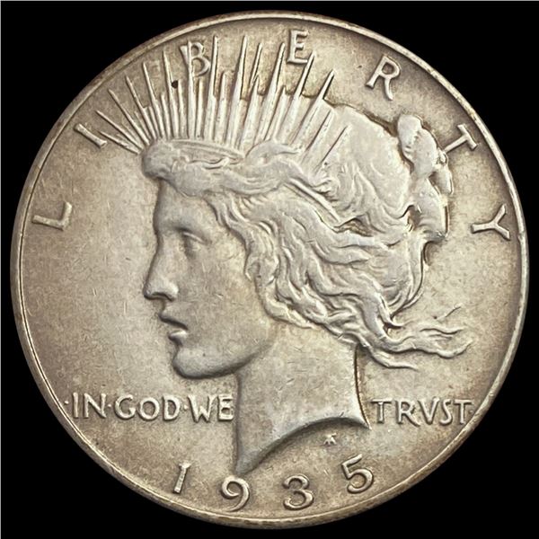 1935 Silver Peace Dollar CLOSELY UNCIRCULATED