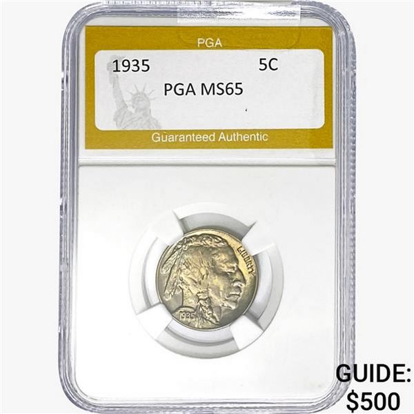 1935 Buffalo Nickel PGA MS65