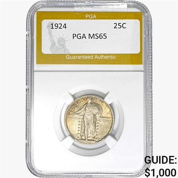 1924 Standing Liberty Quarter PGA MS65