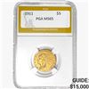 Image 1 : 1911 $5 Gold Half Eagle PGA MS65