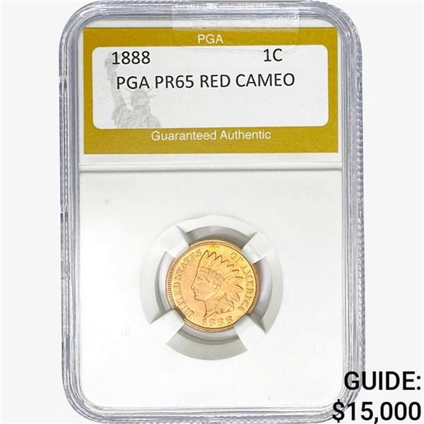 1888 Indian Head Cent PGA PR65 RED CAMEO