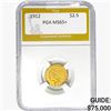 Image 1 : 1912 $2.50 Gold Quarter Eagle PGA MS65+