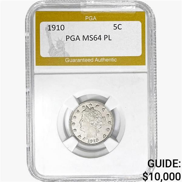1910 Liberty Victory Nickel PGA MS64 PL