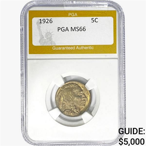 1926 Buffalo Nickel PGA MS66