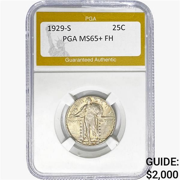 1929-S Standing Liberty Quarter PGA MS65+ FH