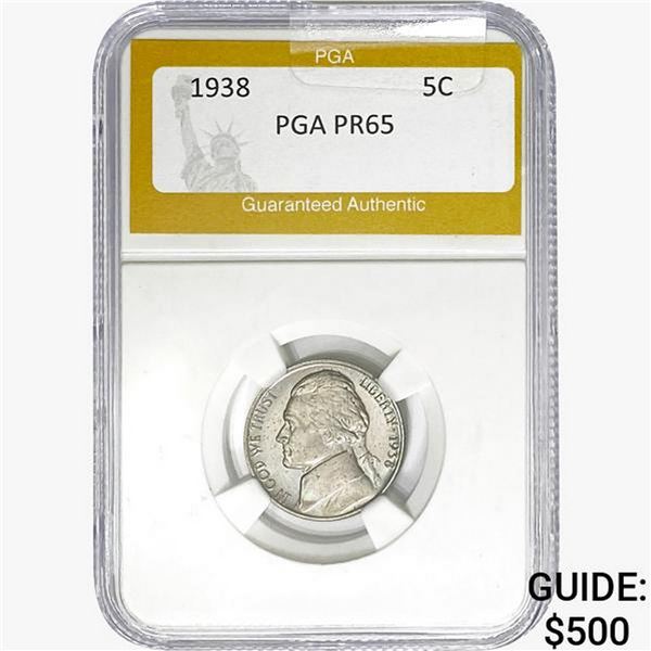 1938 Jefferson Nickel PGA PR65