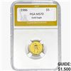 Image 1 : 1986 $5 Gold Eagle 1/10 oz PGA MS70