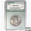 Image 1 : 1951 Franklin Half Dollar NTC MS66 FBL