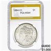 Image 1 : 1884-CC Morgan Silver Dollar PGA MS64