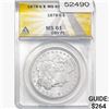 1878-S Morgan Silver Dollar ANACS MS61 OBV PL
