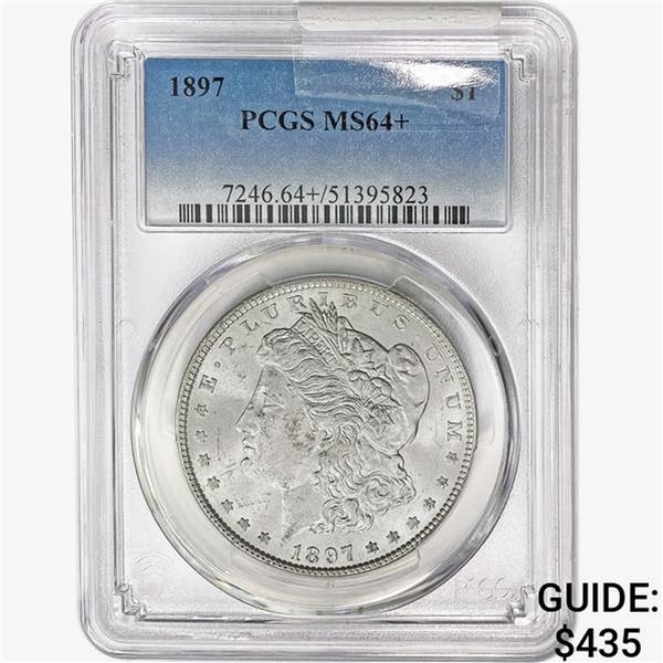 1897 Morgan Silver Dollar PCGS MS64+