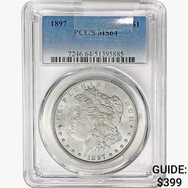 1897 Morgan Silver Dollar PCGS MS64