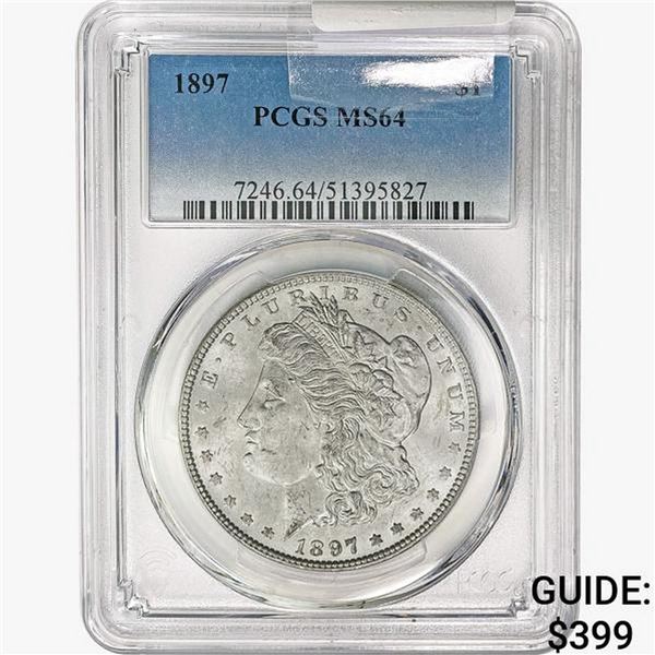 1897 Morgan Silver Dollar PCGS MS64