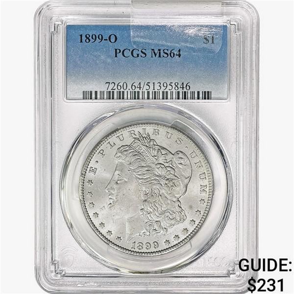 1899-O Morgan Silver Dollar PCGS MS64