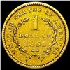Image 2 : 1851 Rare Gold Dollar CLOSELY UNCIRCULATED