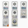 Image 2 : 1976-2011 US Silver Commemorative Coinage [8 Coins] ANACS/NGC MS/PF68-70