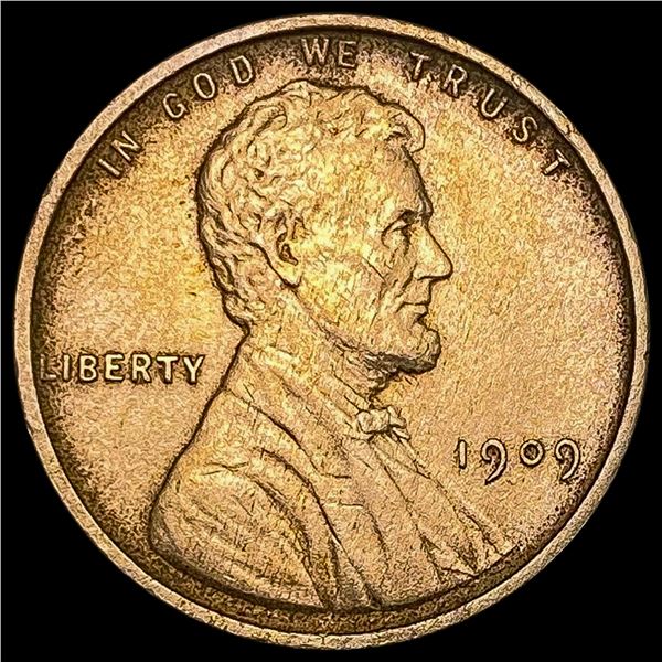 1909 VDB RD Wheat Cent UNCIRCULATED