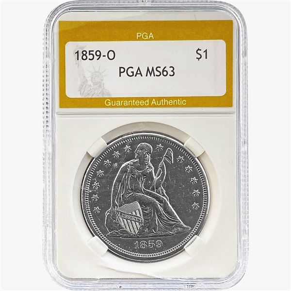 1859-O Seated Liberty Dollar PGA MS63