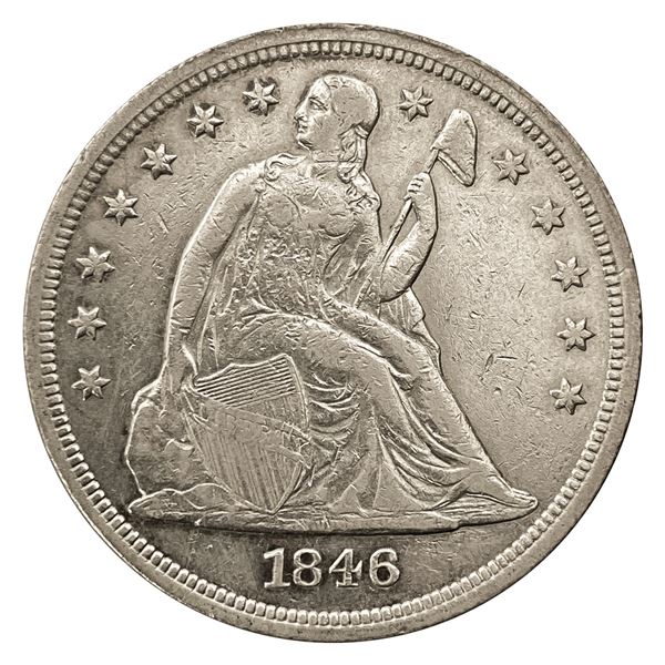 1846 Seated Liberty Dollar XF