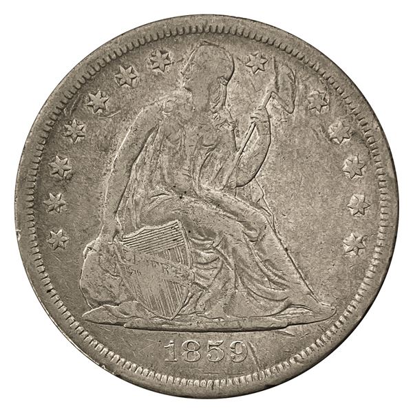 1859-O Seated Liberty Dollar VF