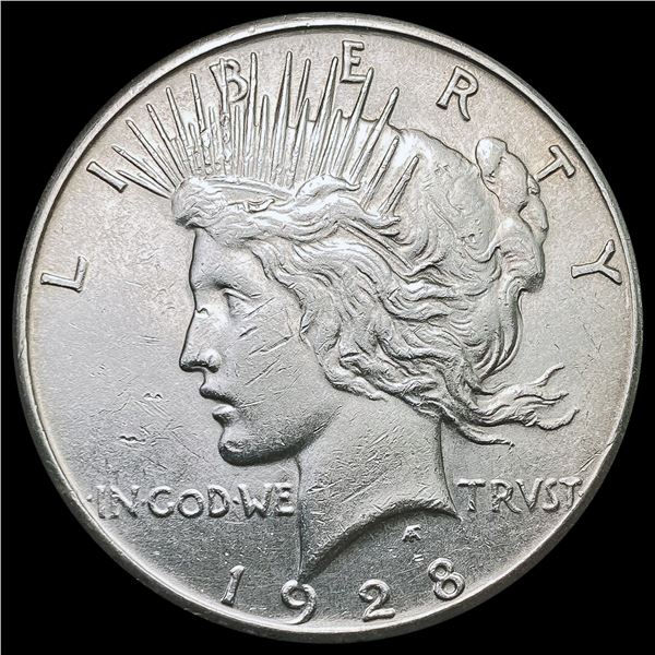 1928-S Silver Peace Dollar CLOSELY UNCIRCULATED