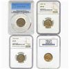 Image 1 : 1917-1938 Gem BU/ Better Date Buffalo Nickel Lot [4 Coins] PCGS/NGC VF/MS25/65-66