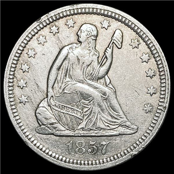 1857 Seated Liberty Quarter CLOSELY UNCIRCULATED