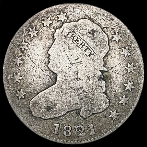 1821 Capped Bust Quarter NICELY CIRCULATED