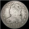 Image 1 : 1821 Capped Bust Quarter NICELY CIRCULATED
