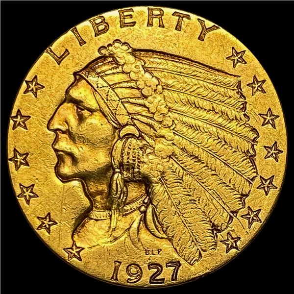 1927 $2.50 Gold Quarter Eagle CLOSELY UNCIRCULATED