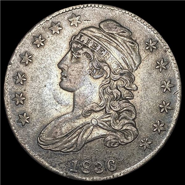 1836 Capped Bust Half Dollar NEARLY UNCIRCULATED