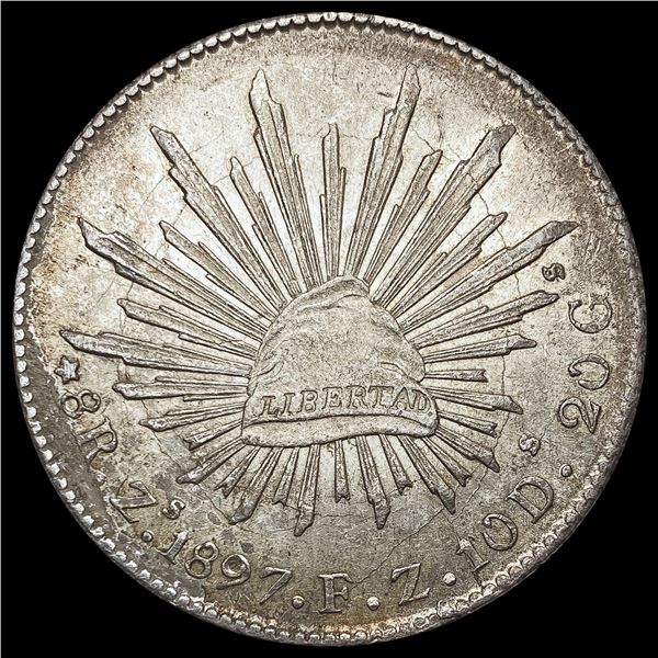 1897 Zs FZ Mexico Silver Libertad UNCIRCULATED