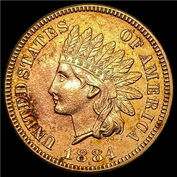1884 RD Indian Head Cent UNCIRCULATED