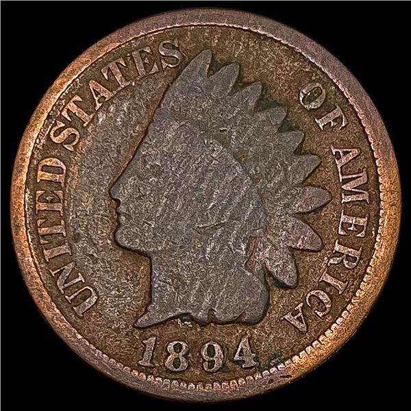 1894/94 Indian Head Cent NICELY CIRCULATED
