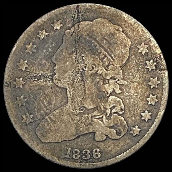 1836 Capped Bust Quarter NICELY CIRCULATED
