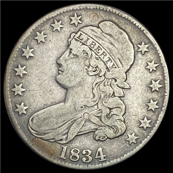 1834 Capped Bust Half Dollar LIGHTLY CIRCULATED