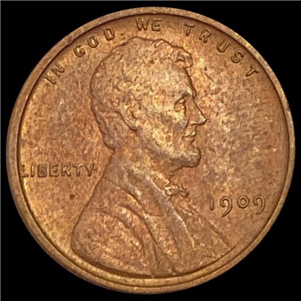 1909 VDB RD Wheat Cent CHOICE BU