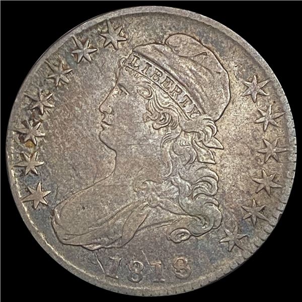 1818 Capped Bust Half Dollar LIGHTLY CIRCULATED