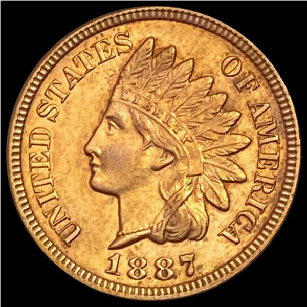1887 RD Indian Head Cent CHOICE BU