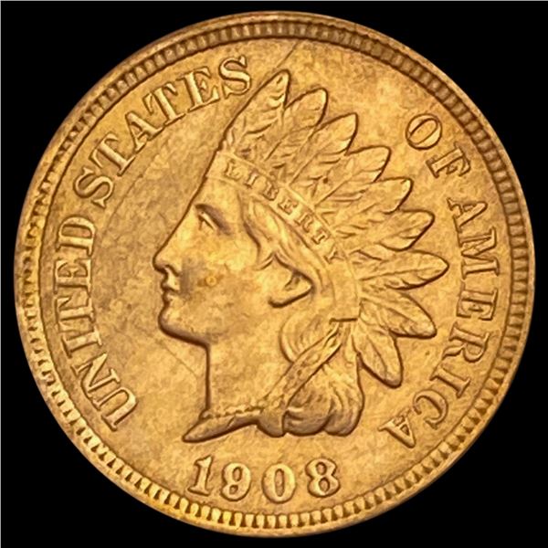 1908 RD Indian Head Cent CHOICE BU