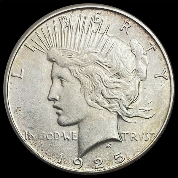 1925-S Silver Peace Dollar CHOICE AU