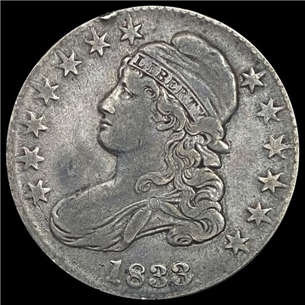 1833 Capped Bust Half Dollar NICELY CIRCULATED
