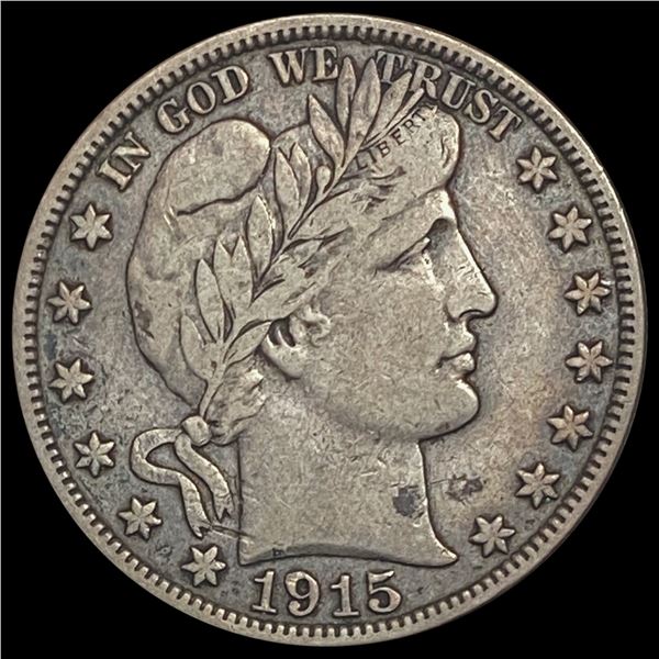 1915-S Barber Half Dollar LIGHTLY CIRCULATED