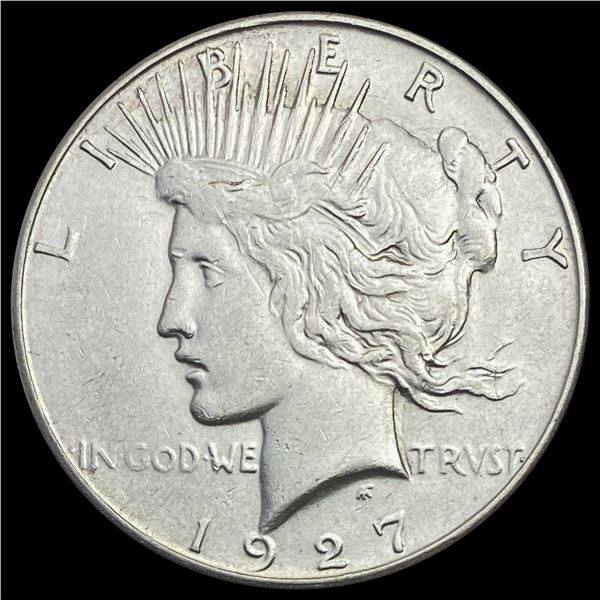 1927-S Silver Peace Dollar CHOICE AU