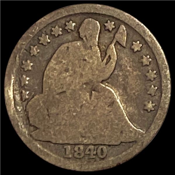 1840-O Seated Liberty Half Dime NICELY CIRCULATED