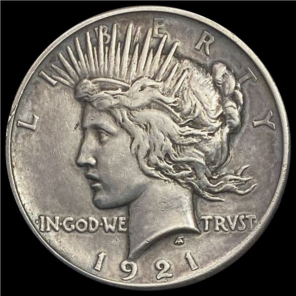 1921 Silver Peace Dollar NEARLY UNCIRCULATED