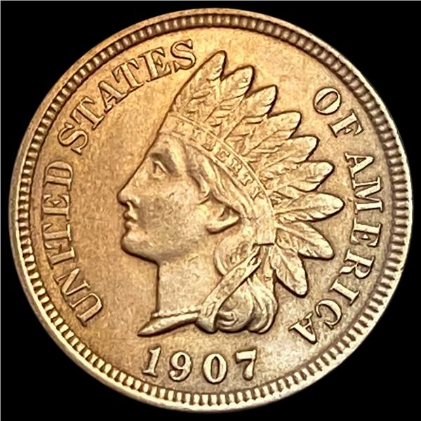 1907 RD Indian Head Cent CHOICE BU