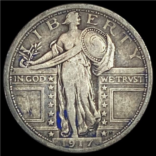 1917 T1 Standing Liberty Quarter LIGHTLY CIRCULATED