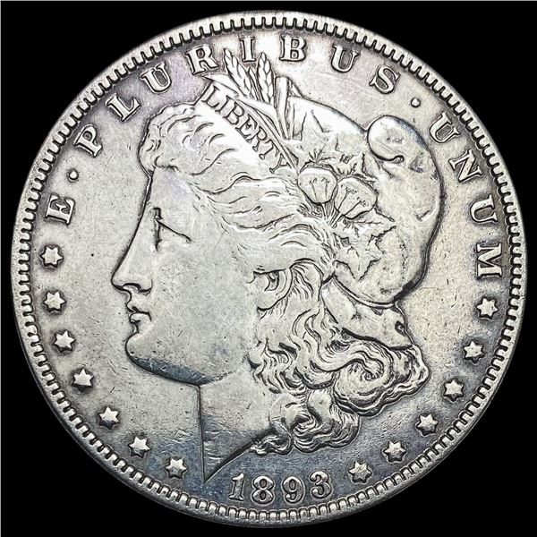 1893 Morgan Silver Dollar NEARLY UNCIRCULATED
