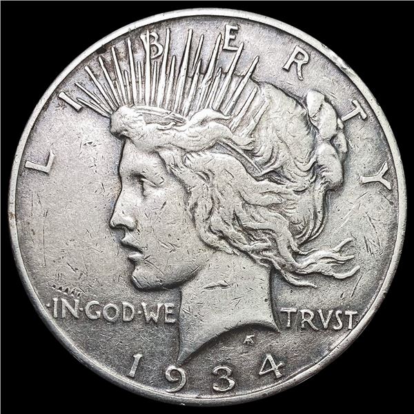 1934-S Silver Peace Dollar LIGHTLY CIRCULATED